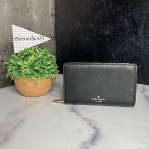 Kate Spade black medium adel bifold wallet